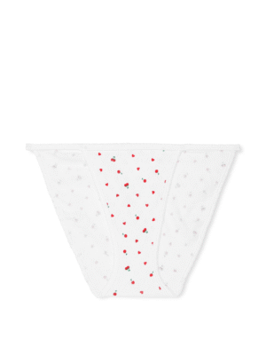 112584936FJI_OF_F Cotton String Bikini Panty (White Cherry Print)