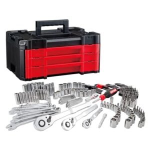 510FAISN6nL CRAFTSMAN VERSASTACK Mechanics Tool Set, 1/4 in, 3/8 in, and 1/2 in Drive, 230 Piece (CMMT45306)