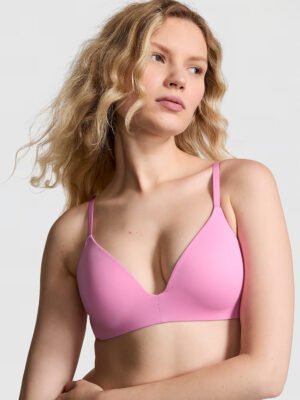 PRALINA_4 Victoria's Secret Women's Pink Wear Everywhere Lightly Lined Wireless T-Shirt Bra, Bras for Women (32A - 38DDD)
